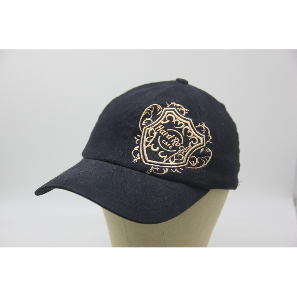 Hard Rock Cafe Baltimore Baseball Hat Black Embroidered Stretch Fit OSFM Y2K